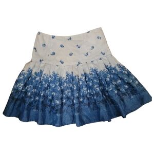 Urban Outfitters Kimchi Blue Blue Floral Skater Skirt Size 6​